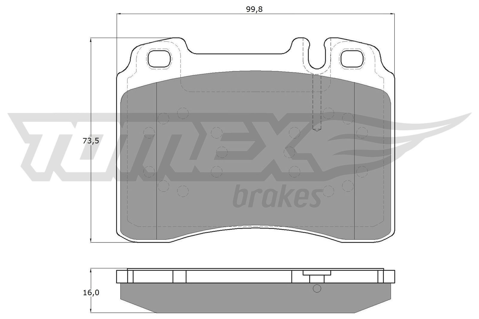 TOMEX Brakes Bremsbelagsatz, Scheibenbremse